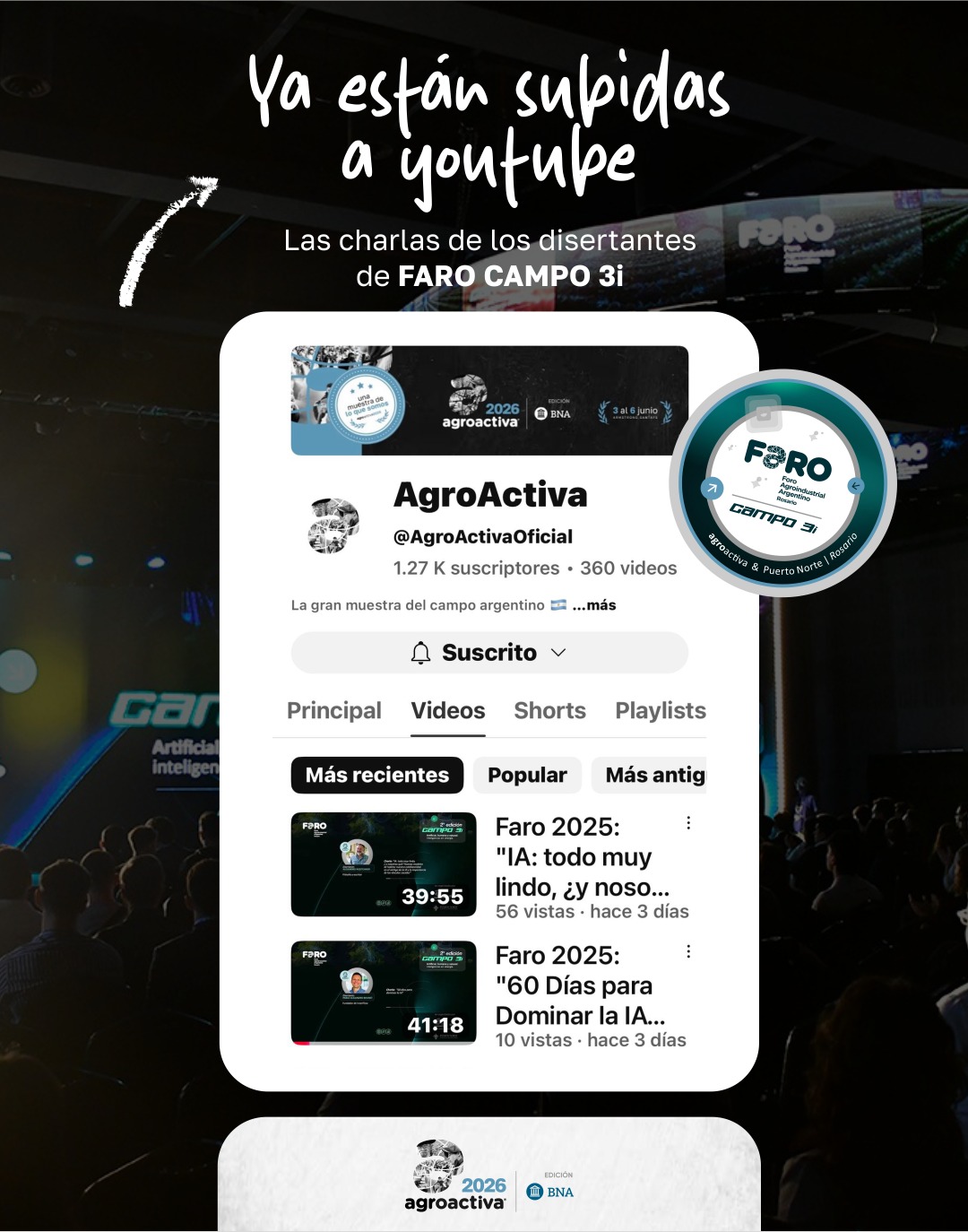 Ya están online todas las charlas de FARO: la inteligencia artificial que ya transformó al agro argentino